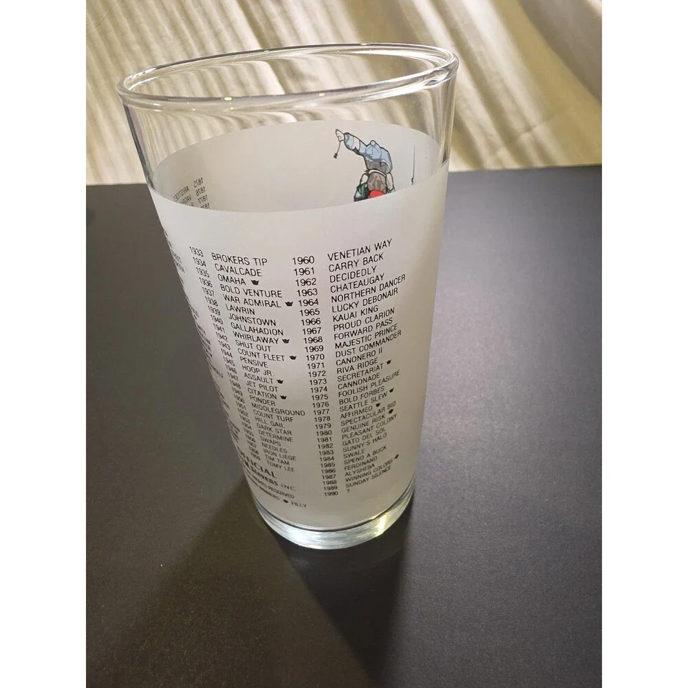 Kentucky Derby 1990 116th Running Mint Julep Glass Churchill Downs